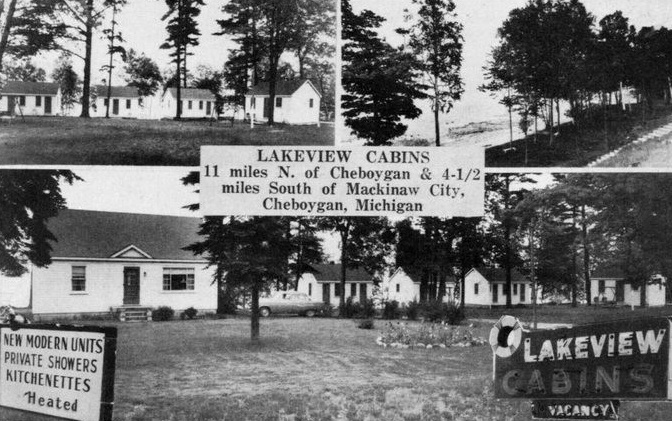 Lakeview Cabins - Vintage Postcard (newer photo)